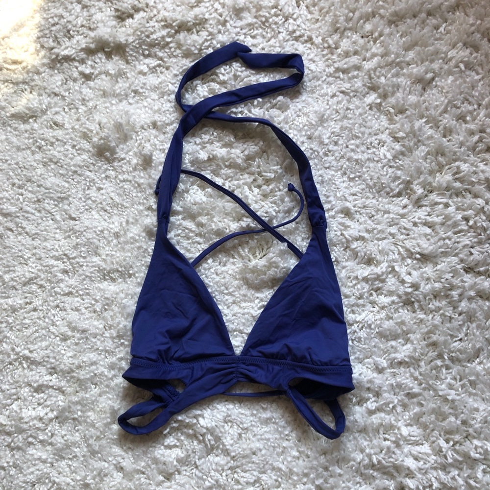 Navy Bikini Top